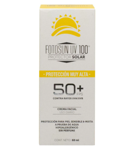 FOTOSUN UV 100 P.S. 50+FPS CREMA FACIAL Tubo 60 ML.