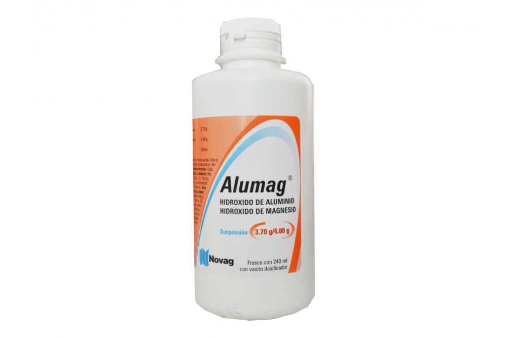 ALUMAG SUSP. FCO. 240 ML. 3.7-4.0 G/100 ML. (Aluminio+Magnesio)