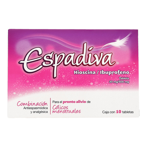 ESPADIVA C/10 TABS. 20/400 MG.