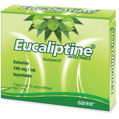 EUCALIPTINE Sol. Iny. c/10 AMPTAS. 100 MG/1 ML.