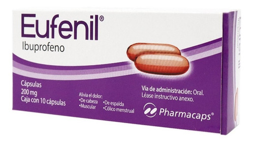 EUFENIL c/10 CAPS. 200 MG.