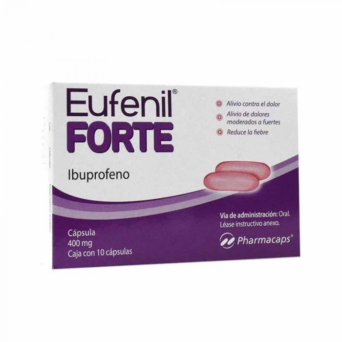 EUFENIL FORTE c/10 CAPS. 400 MG.