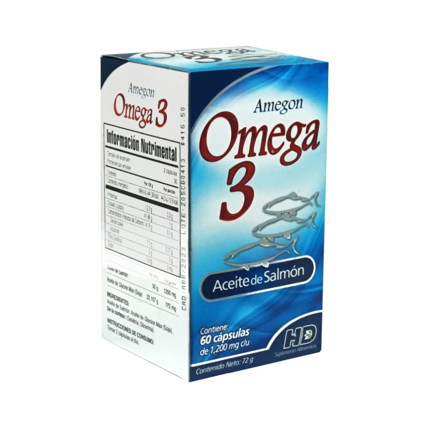 🚚AMEGON Omega 3 60 Caps