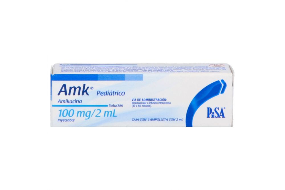 AMK Pedíátrico Sol. Iny. c/1 AMPTA. 100 MG/2 ML.