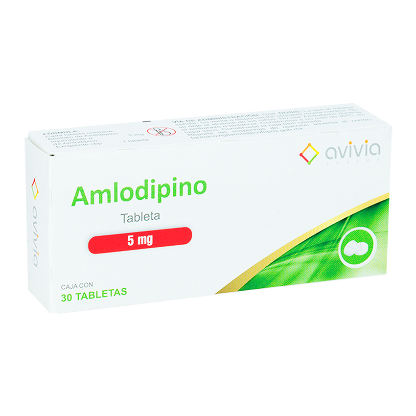 AMLODIPINO (Avivia) c/ 30 TABS. 5 MG.