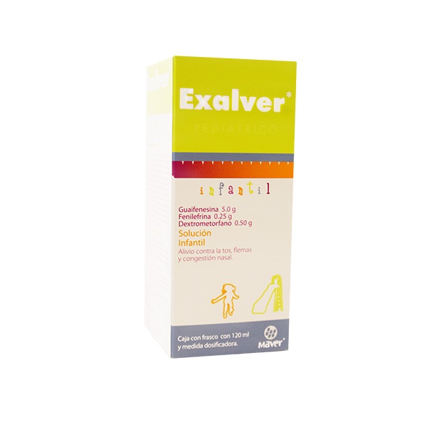 EXALVER (GFD) SOL. Infantil Fco. 120 ML. 5.0-0.25-0.50 G/100 ML.