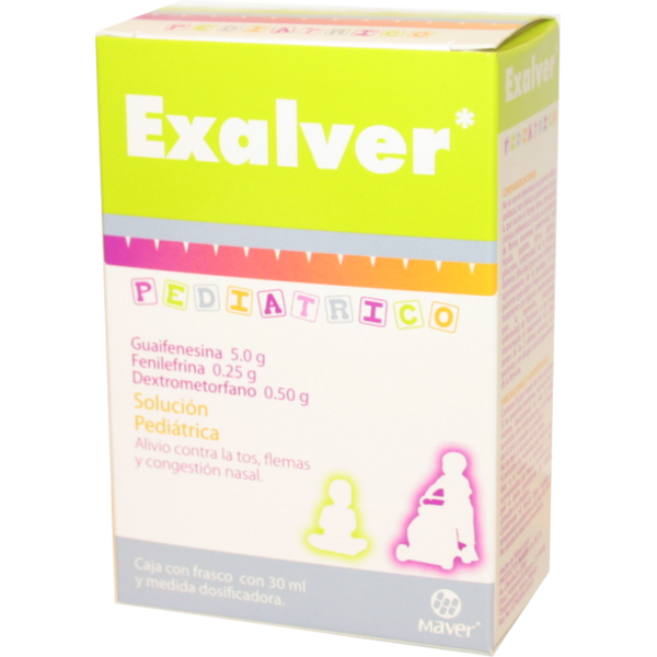 EXALVER (GFD) SOL. Pedtco. Fco. Gotero 30 ML. 5-0.25-0.50 G/100 ML.