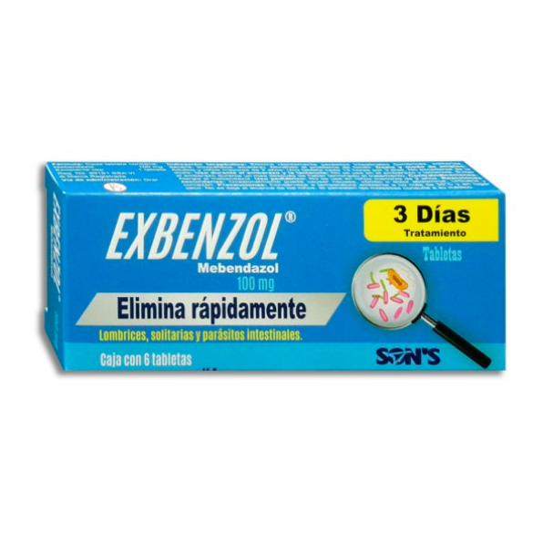 EXBENZOL c/6 TABS. 100 MG.