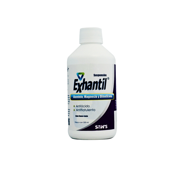 EXHANTIL SUSP. Sab. Menta-Limón Fco. 320 ML. 3.7-4-0.5 G/100 ML.