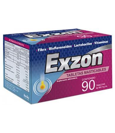 EXZON c/90 TABS. Masticables 490 MG.