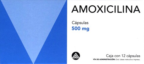 AMOXICILINA (Medigen) c/12 CAPS. 500 MG.