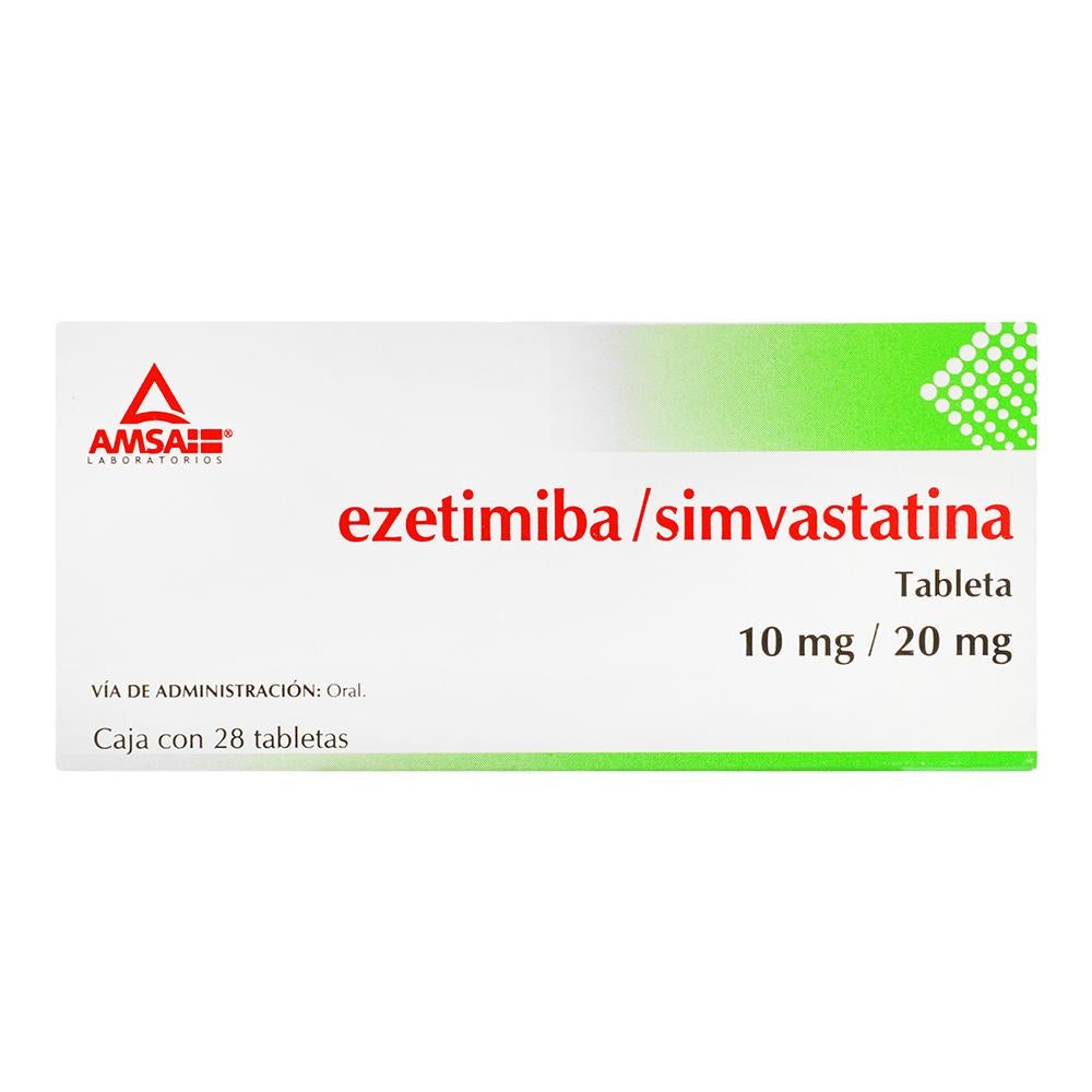 EZETIMIBA/SIMVASTATINA (AMSA) C/28 TABS. 10/20 MG.