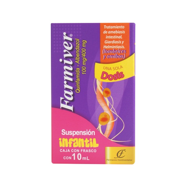 FARMIVER SUSP. Infantil Fco. 10 ML. 100-400 MG/10 ML.