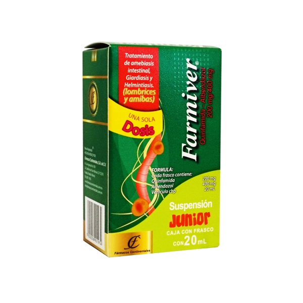 FARMIVER SUSP. Junior Fco. 20 ML. 200-400 MG/20 ML.