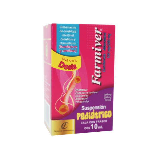 FARMIVER SUSP. Pediátrica Fco. 10 ML. 100-200 MG/10 ML.