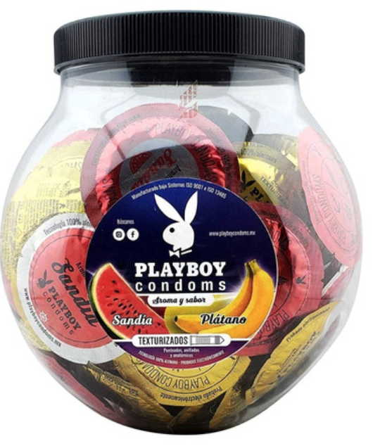 PLAYBOY TEXTURIZADO (Sabs: 50SA/50PL) Vitrolero c/100 CONDS.