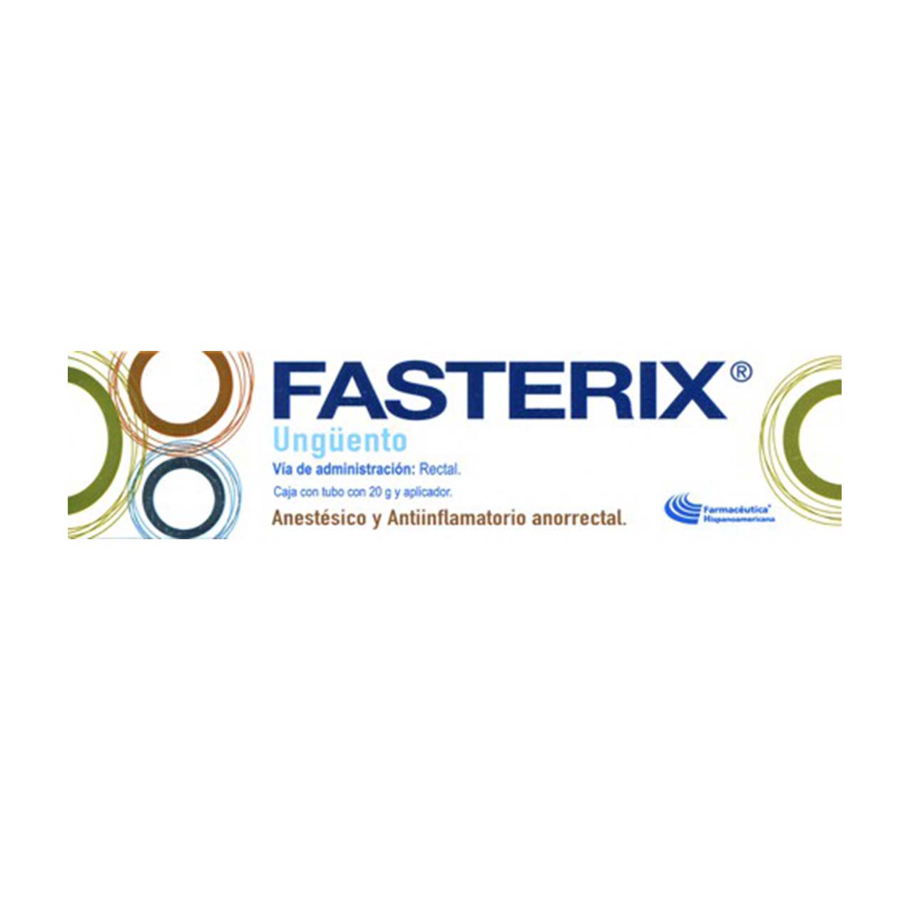 FASTERIX Ungüento TUBO c/20 G. 5-0.25-3.5-18 G/100 G. y Aplicador.