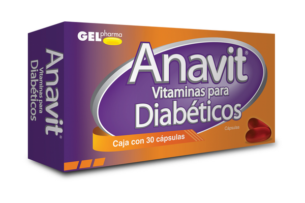 ANAVIT DIABÉTICOS C/30 CÁPSULAS.