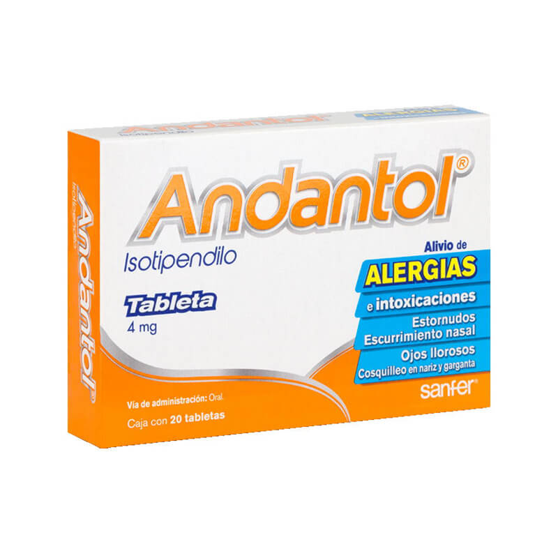 ANDANTOL c/20 TABS. 4 MG.
