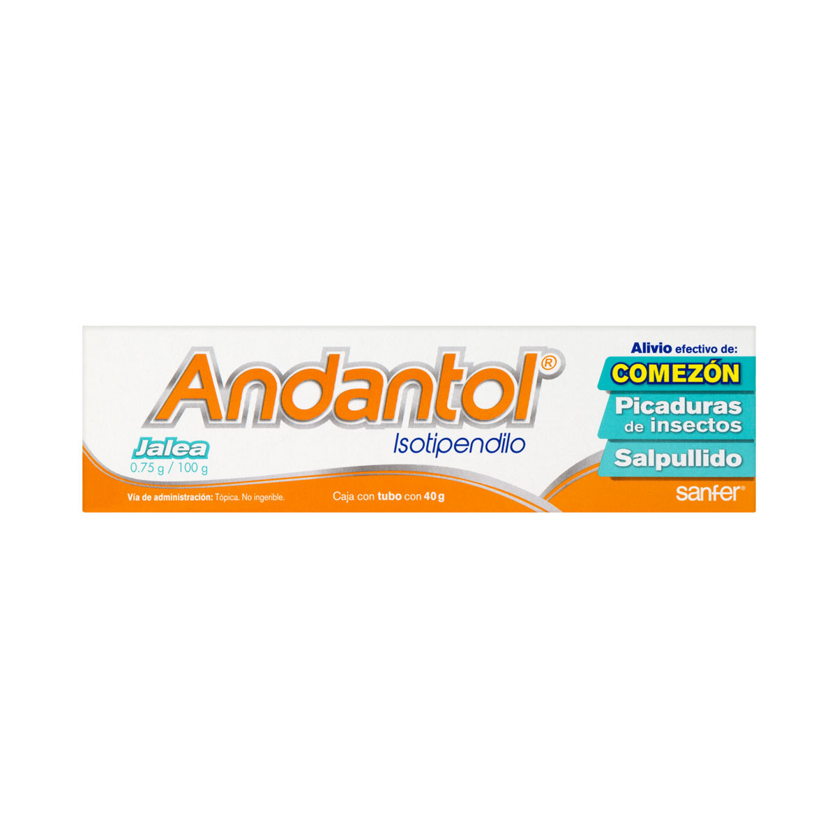 ANDANTOL JALEA Tubo c/40 G. 0.75 G/100 G.
