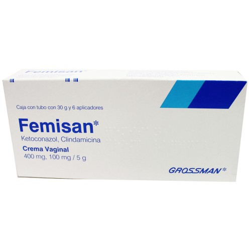 FEMISAN Crema Vaginal TUBO c/30 G. 100-400 MG/5 G. y 6 Aplics. 
