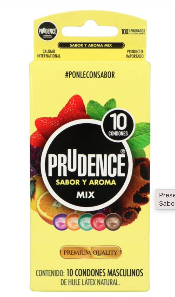PRUDENCE Sabor y Aroma MIX Blister c/10 Condones.