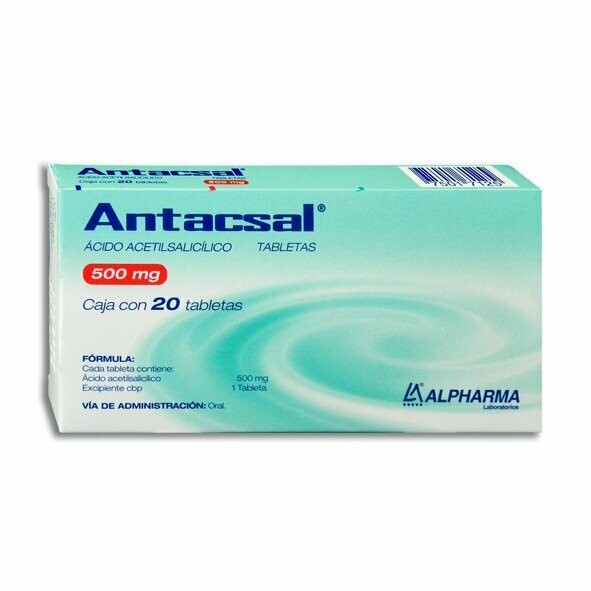 ANTACSAL c/20 TABS. 500 MG.