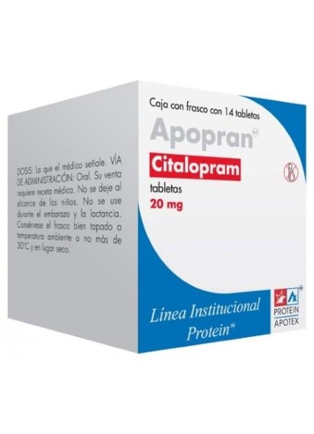 APOPRAN c/14 TABS. 20 MG. citalopram