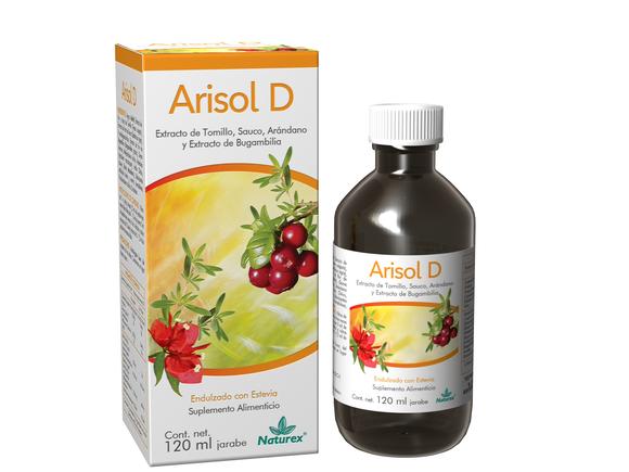 ARISOL D JARABE Fco. 120 ML. 250-41.66-3.12-23.41 MG/5 ML.