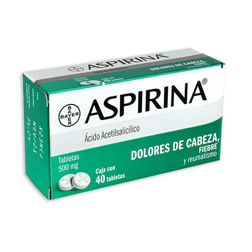 ASPIRINA c/ 40 TABS. 500 MG.