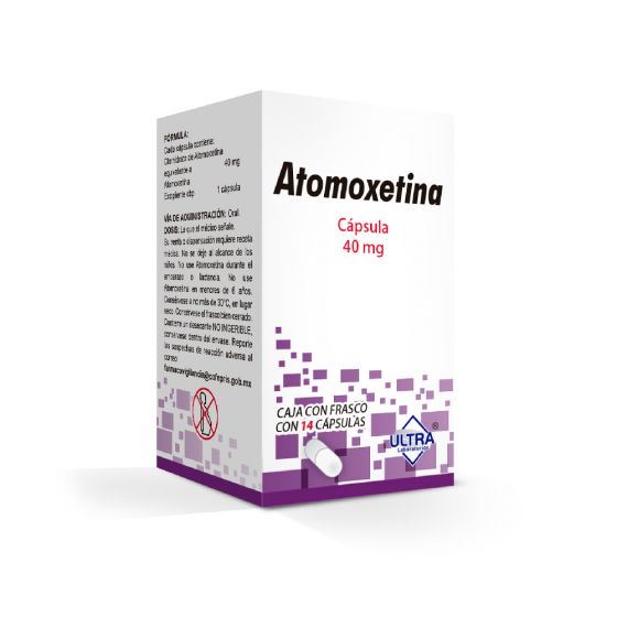 ATOMOXETINA (Ultra) c/14 CAPS. 40 MG.