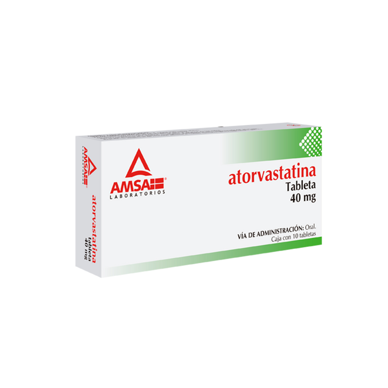 ATORVASTATINA (AMSA) C/10 TABS. 40 MG.