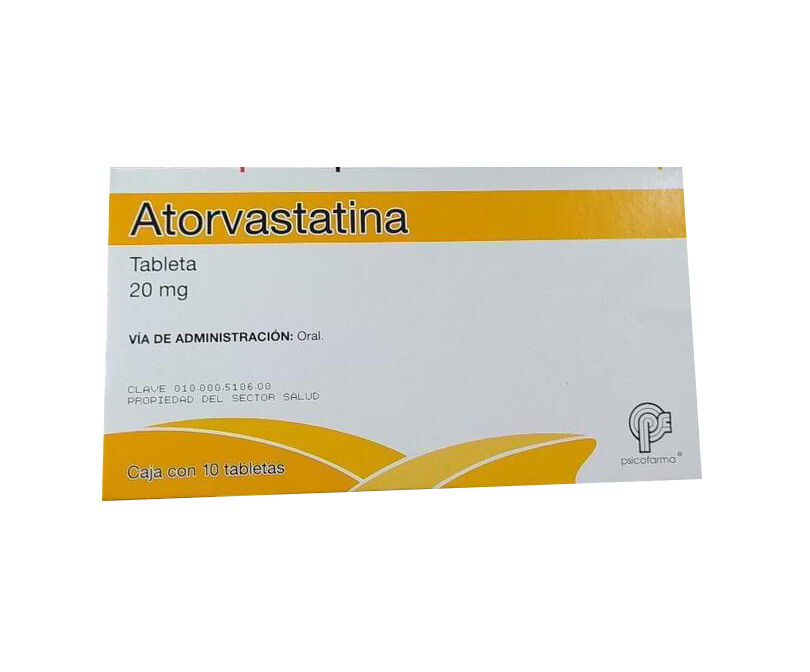 ATORVASTATINA (Psicofarma) c/10 TABS. 20 MG.