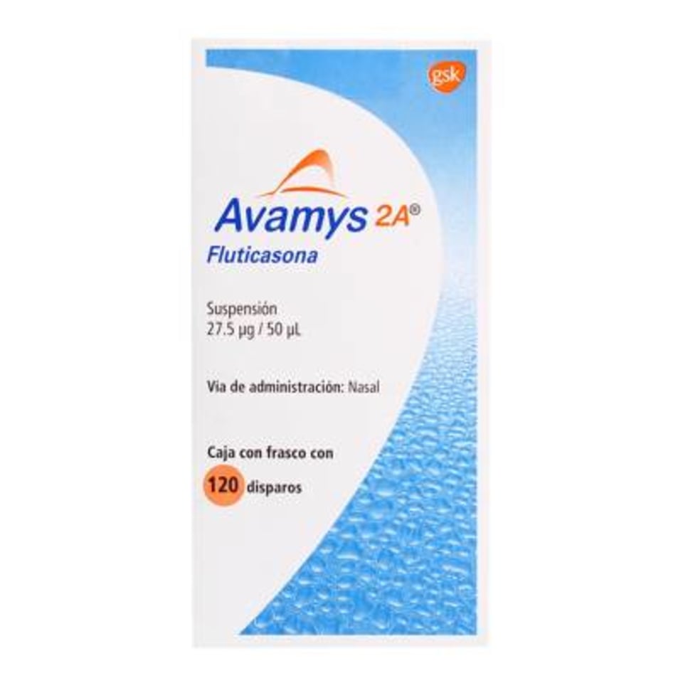 AVAMYS 2A SUSP. NASAL p/Inhalación c/120 Disparos 27.5 MCG.