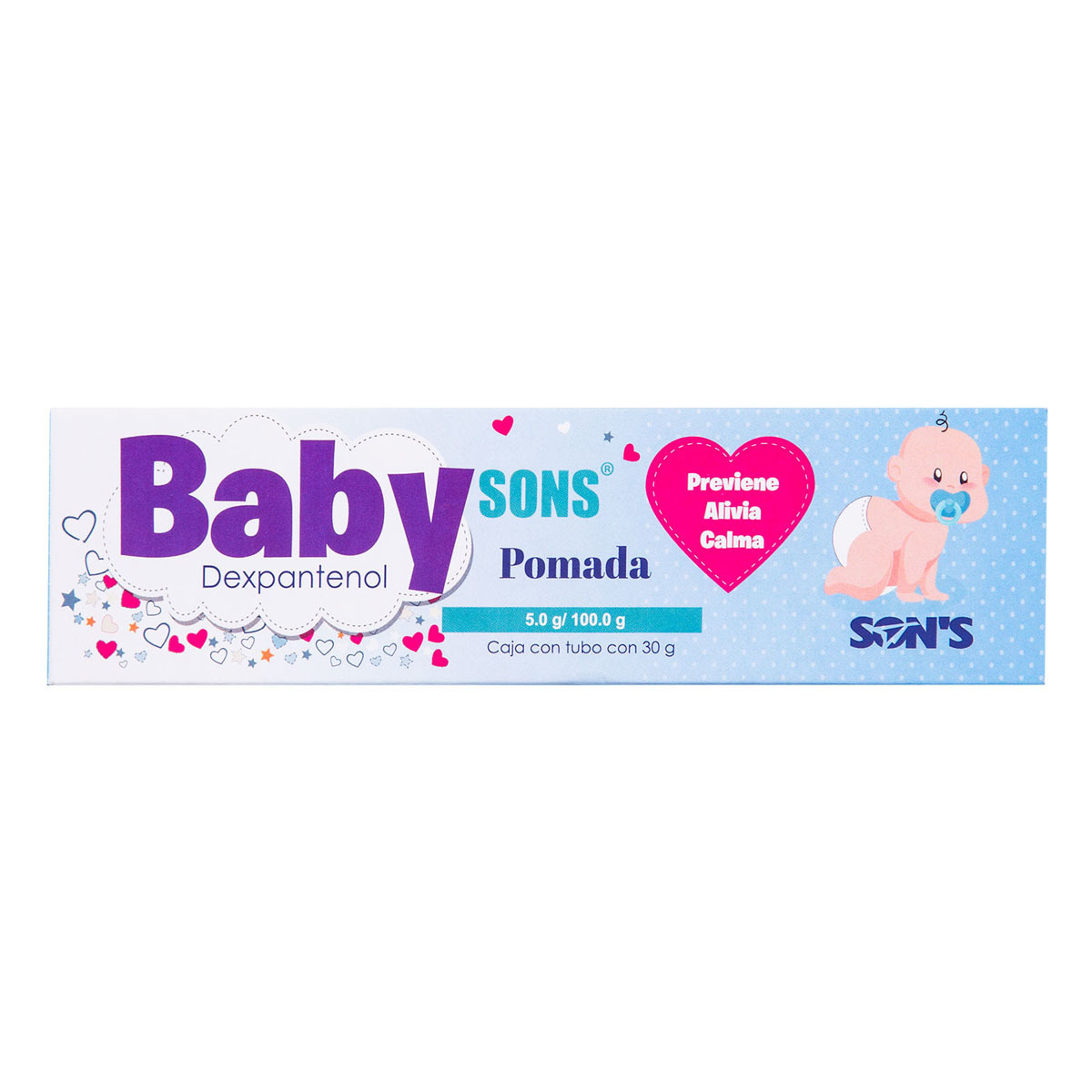 BABYSONS POMADA Tubo c/30 G. 5.0 G/100 G. 