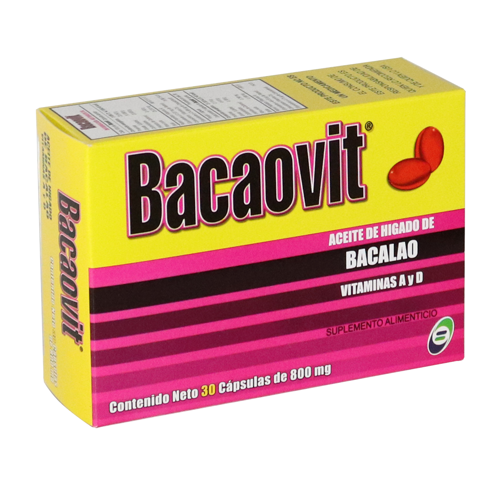 BACAOVIT c/30 CAPS. 800 MG.