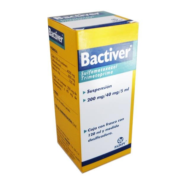 BACTIVER SUSP. Fco. 120 ML. 200-40 MG/5 ML.