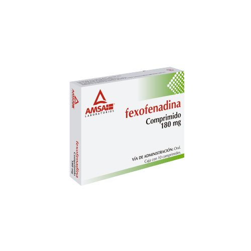 FEXOFENADINA (Amsa) c/10 COMPS. 180 MG.
