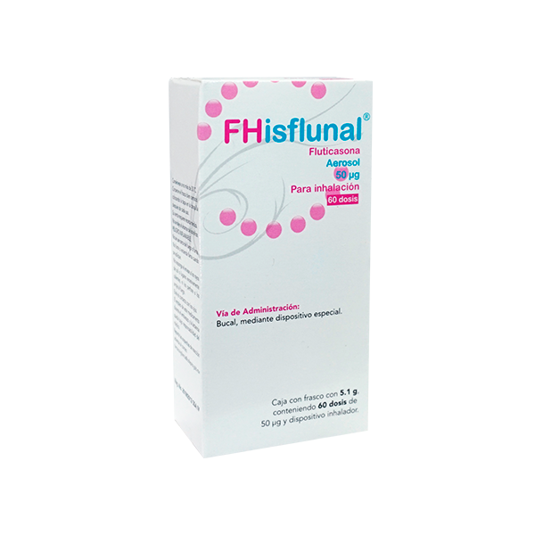 FHISFLUNAL AEROSOL p/Inhalación Fco. c/ 60 DOSIS 50 MCG.