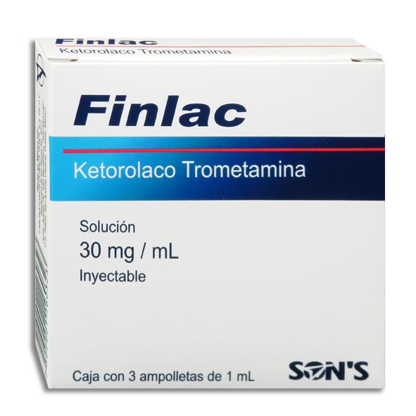 FINLAC SOL. INY. C/3 AMPTAS. 30 MG/1 ML.
