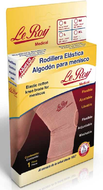 RODILLERA ELÁSTICA p/MENISCOS (Le Roy) T: Ch/Med. 36-39cm. c/1 Pza.