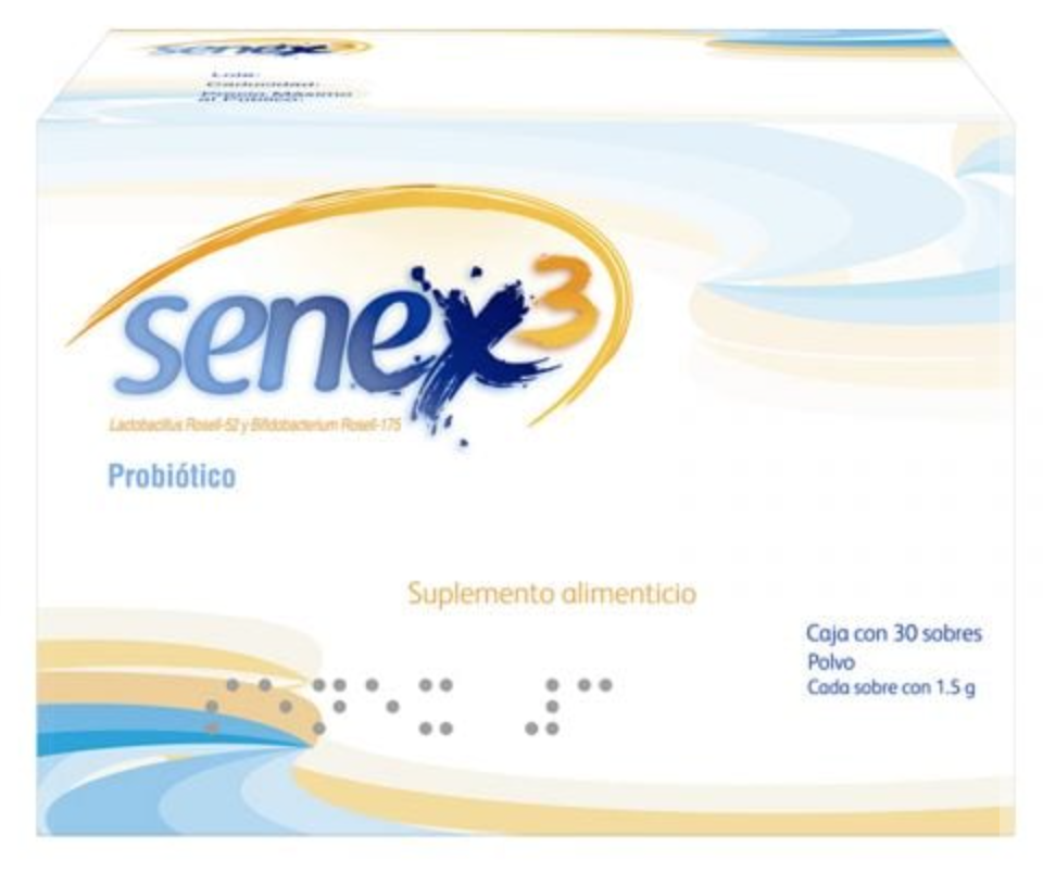 SENEX 3 Probiótico POLVO c/30 SOBS. 1.5 G.