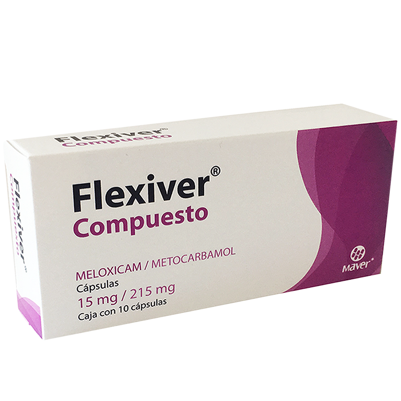 FLEXIVER COMPUESTO C/10 CAPS. 15/215 MG. (Meloxicam+Metocarbamol)