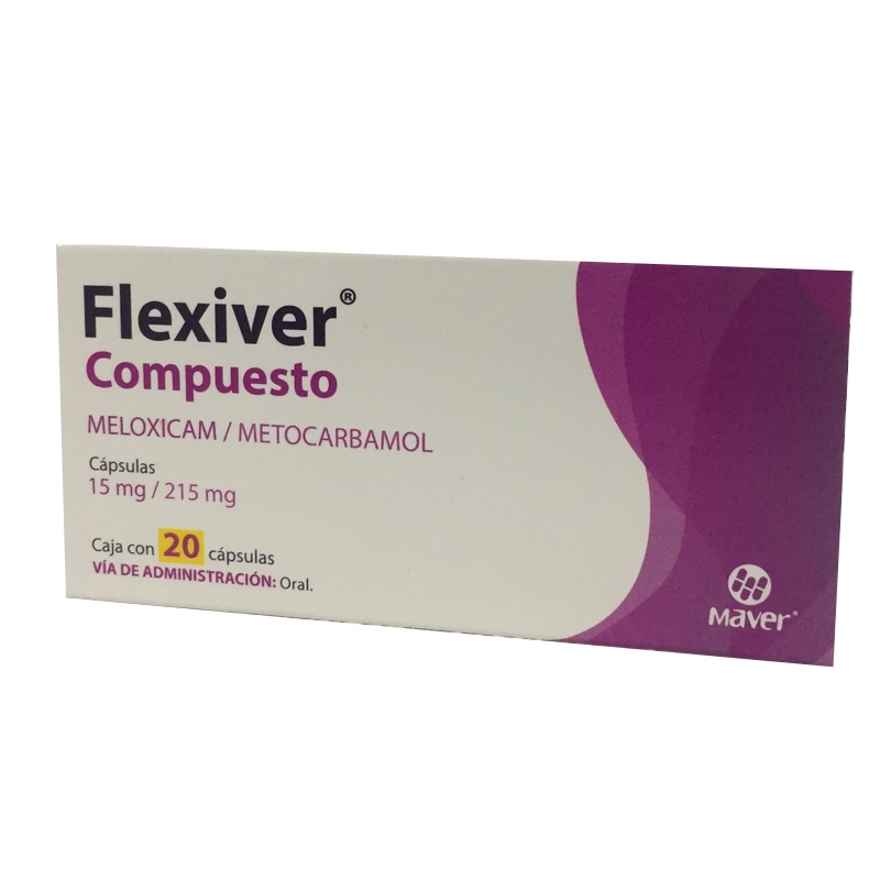 FLEXIVER COMPUESTO c/20 CAPS. 15/215 MG. meloxicam+metocarbamol