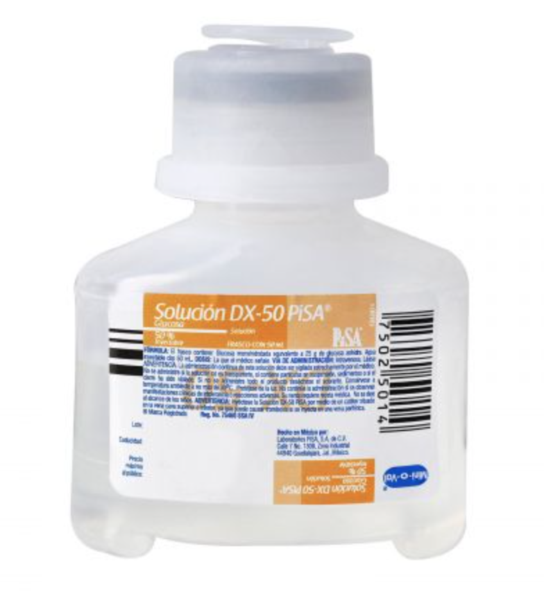 SOLUCION DX- 5 (Pisa) Sol. Iny. 5% Frasco   50 ML.
