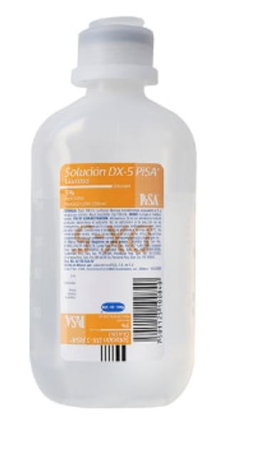 SOLUCION DX- 5 (Pisa) Sol. Iny. 5% Frasco  250 ML.