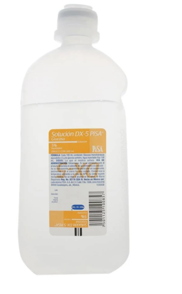 SOLUCION DX- 5 (Pisa) Sol. Iny. 5% Frasco  500 ML.