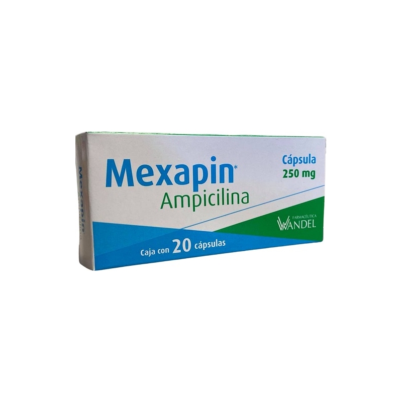 MEXAPIN c/20 CAPS. 250 MG. ampicilina