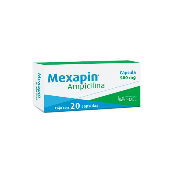 MEXAPIN c/20 CAPS. 500 MG.               