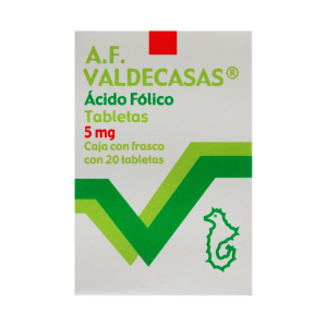 🚚A.F VALDECASAS Acido Folico 5mg 20tabs